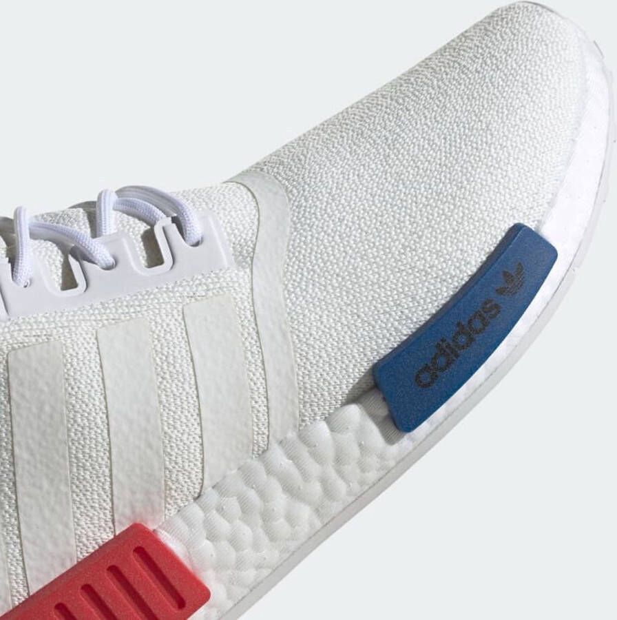 Adidas Originals Nmd_R1 Witte Stoffen Sneakers met Rode en Blauwe Accenten White - Foto 6