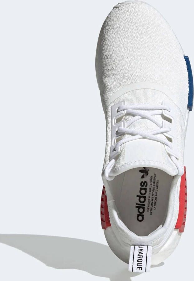 Adidas Originals Nmd_R1 Witte Stoffen Sneakers met Rode en Blauwe Accenten White - Foto 8