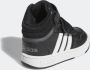 Adidas Sportswear Hoop Mid sneakers zwart wit grijs Imitatieleer 22 - Thumbnail 14