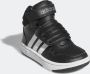 Adidas Sportswear Hoop Mid sneakers zwart wit grijs Imitatieleer 22 - Thumbnail 5