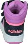Adidas hoops mid lifestyle basketball strap sneakers zwart roze baby kinderen - Thumbnail 5