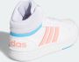 Adidas hoops mid 3.0 sneakers wit roze kinderen - Thumbnail 4