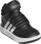 Adidas Sportswear Hoop Mid sneakers zwart wit grijs Imitatieleer 22 - Thumbnail 15