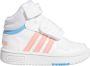 Adidas SPORTSWEAR Hoops Mid 3.0 AC Trainers Baby Ftwr White Acid Red Sky Rush - Thumbnail 25