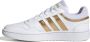 Adidas HOOPS 3.0 Low Dames Classic Sneakers Schoenen Wit-Gold HP7972 - Thumbnail 5