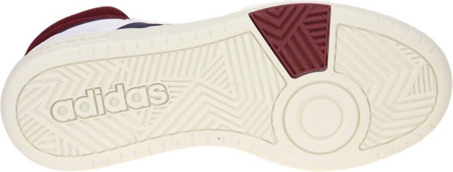 adidas Hoops 3.0 Mid Wit-Paarse Sneaker