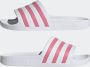 Adidas Witte Slippers 3-Stripes Roze Multicolor - Thumbnail 10