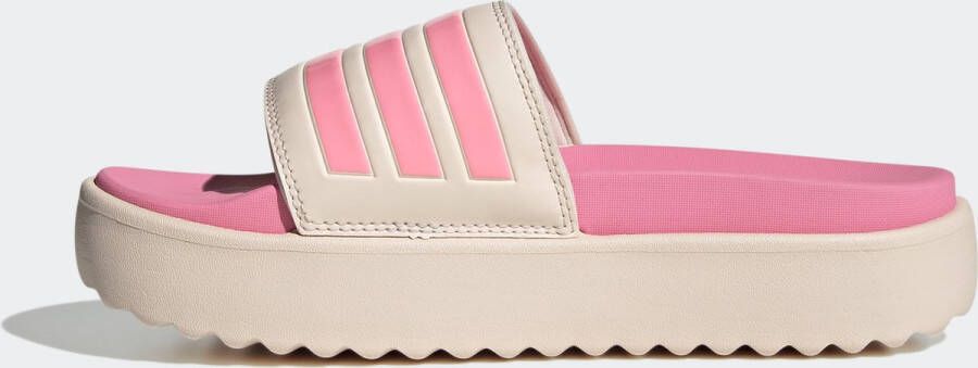 adidas Sportswear adilette Platform Badslippers Dames Roze