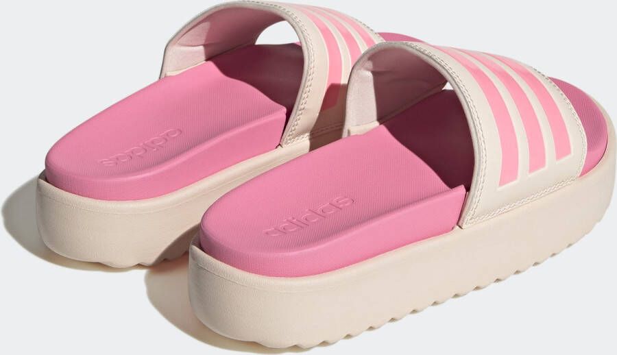 adidas Sportswear adilette Platform Badslippers Dames Roze