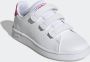Adidas Sportswear Advantage CF sneakers wit roze Imitatieleer 33 1 2 - Thumbnail 10