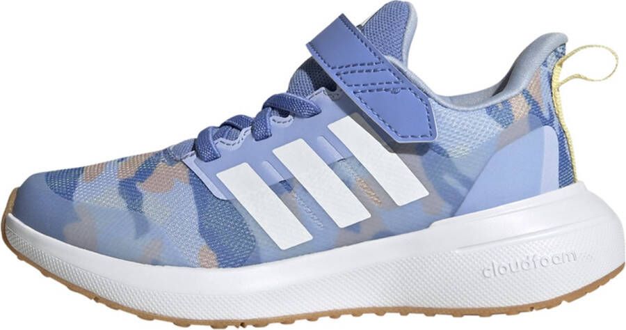 adidas Sportswear FortaRun 2.0 Cloudfoam Schoenen met Elastische Veters en Klittenband Kinderen Blauw