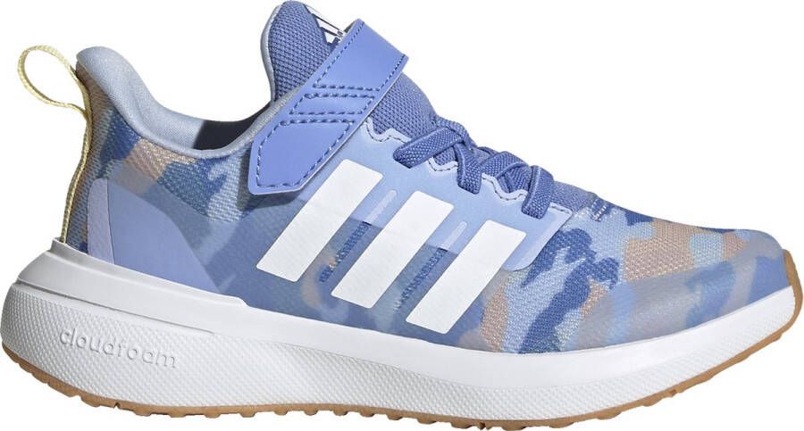 adidas Sportswear FortaRun 2.0 Cloudfoam Schoenen met Elastische Veters en Klittenband Kinderen Blauw