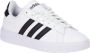 Adidas Originals Comfortabele korte dames sportschoenen Grand Court Cloudfoam Wit Dames - Thumbnail 14