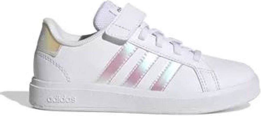 adidas Sportswear Grand Court Lifestyle Court Elastic Lace and Top Strap Schoenen Kinderen Wit