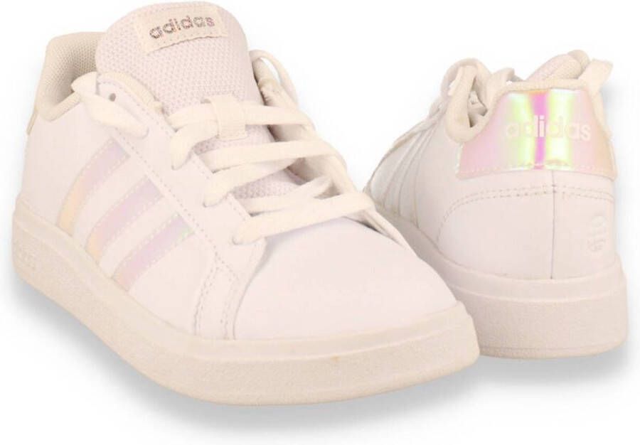 adidas Sportswear Grand Court Lifestyle Lace Tennisschoenen Kinderen Wit