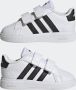 Adidas Sportswear Grand Court 2.0 sneakers wit matzilver Imitatieleer 19 - Thumbnail 10