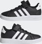 Adidas Core adidas Sportswear Grand Court Schoenen met Elastische Veters en Klittenband Kinderen Zwart - Thumbnail 14