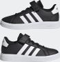 Adidas Core adidas Sportswear Grand Court Schoenen met Elastische Veters en Klittenband Kinderen Zwart - Thumbnail 12