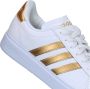 Adidas Sportswear Grand Court 2.0 sneakers wit matgoud Imitatieleer 39 1 3 - Thumbnail 8