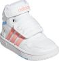 Adidas SPORTSWEAR Hoops Mid 3.0 AC Trainers Baby Ftwr White Acid Red Sky Rush - Thumbnail 5