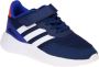 Adidas Sportswear Nebzed Lifestyle Running Schoenen met Elastische Veters en Klittenband Kinderen Blauw - Thumbnail 11