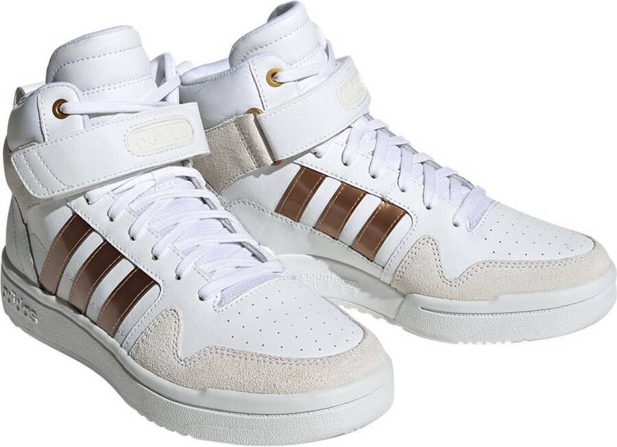 Adidas Sportswear Postmove Mid Cloudfoam Super Lifestyle Basketball Classic Schoenen Dames Wit Schoenen
