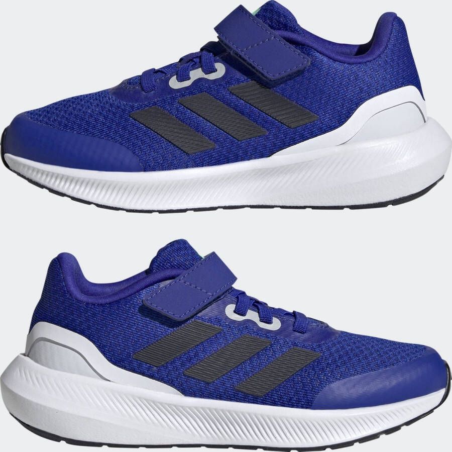 adidas Sportswear RunFalcon 3.0 Schoenen met Elastische Veters en Klittenband Kinderen Blauw