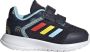 Adidas Sportswear Tensaur Run Sport Running Schoenen met Dubbel Klittenband Kinderen Blauw - Thumbnail 5