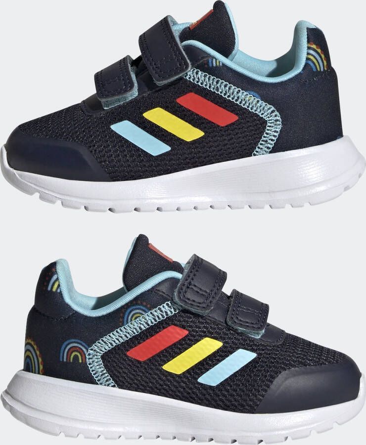 adidas Sportswear Tensaur Run Schoenen met Dubbel Klittenband Kinderen Blauw