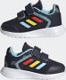 Adidas Sportswear Tensaur Run Sport Running Schoenen met Dubbel Klittenband Kinderen Blauw - Thumbnail 11