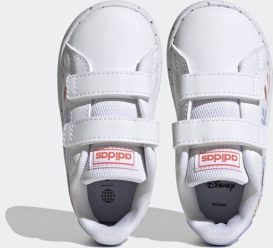 adidas Sportswear x Disney Advantage Moana Schoenen met Klittenband Kinderen Wit