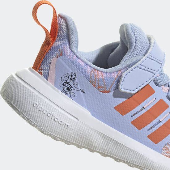 adidas Sportswear x Disney FortaRun 2.0 Moana Cloudfoam Schoenen met Elastische Veters en Klittenband Kinderen Blauw