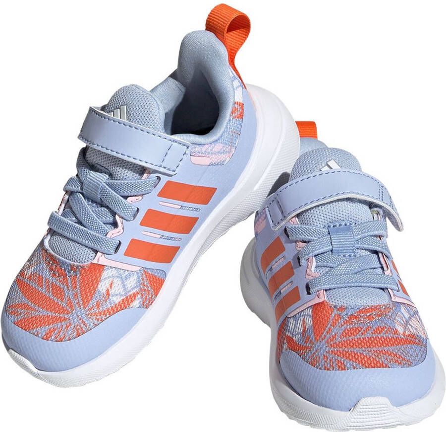 adidas Sportswear x Disney FortaRun 2.0 Moana Cloudfoam Schoenen met Elastische Veters en Klittenband Kinderen Blauw