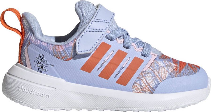 adidas Sportswear x Disney FortaRun 2.0 Moana Cloudfoam Schoenen met Elastische Veters en Klittenband Kinderen Blauw