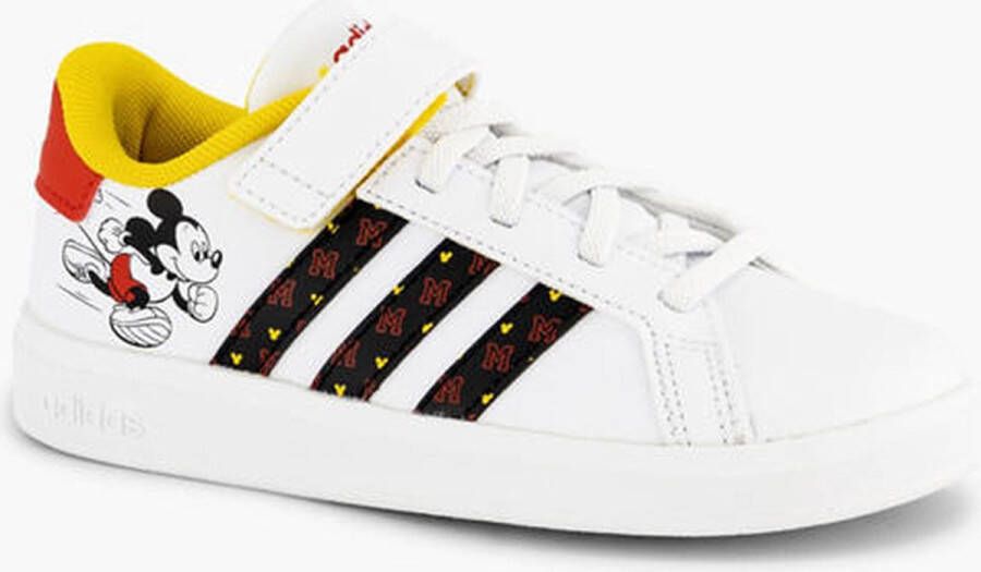 adidas Sportswear x Disney Grand Court Mickey Schoenen met Klittenband Kinderen Wit