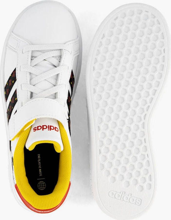 adidas Sportswear x Disney Grand Court Mickey Schoenen met Klittenband Kinderen Wit