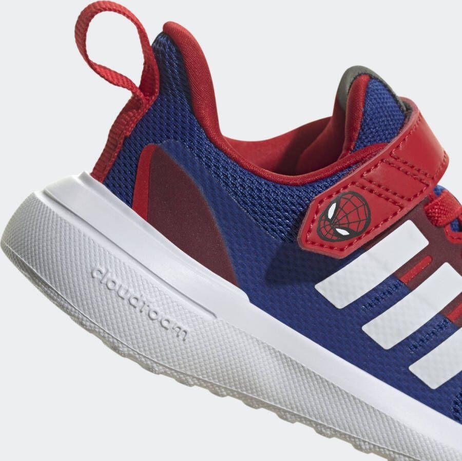 adidas Sportswear x Marvel FortaRun 2.0 Spider-Man Cloudfoam Schoenen met Elastische Veters en Klittenband Kinderen Blauw