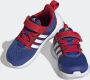 Adidas Sportswear x Marvel FortaRun 2.0 Spider-Man Cloudfoam Sport Running Schoenen met Elastische Veters en Klittenband Kinderen Blauw - Thumbnail 12