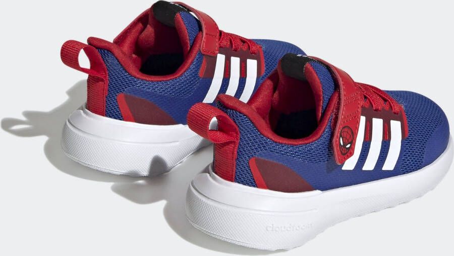 adidas Sportswear x Marvel FortaRun 2.0 Spider-Man Cloudfoam Schoenen met Elastische Veters en Klittenband Kinderen Blauw