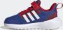 Adidas Sportswear x Marvel FortaRun 2.0 Spider-Man Cloudfoam Sport Running Schoenen met Elastische Veters en Klittenband Kinderen Blauw - Thumbnail 8