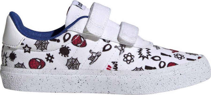 Adidas Sportswear x Marvel VULCRAID3R Spider-Man Lifestyle Skateboarding Schoenen met Klittenband Kinderen Wit - Foto 9