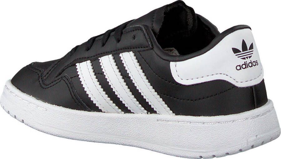 adidas Team Court C Lage sneakers Meisjes Zwart