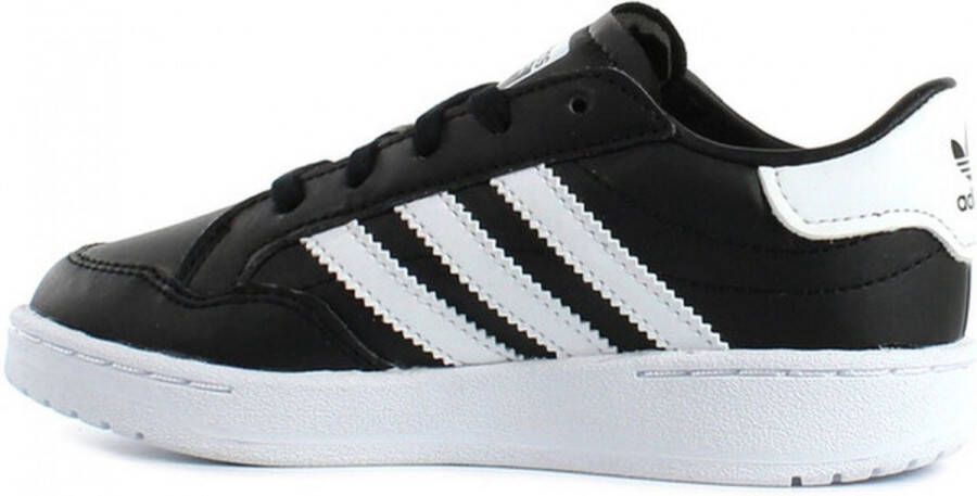 adidas Team Court C Lage sneakers Meisjes Zwart