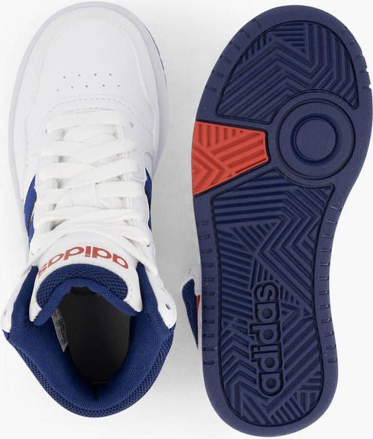 Adidas Sportswear Hoops Mid 3.0 sneakers wit blauw rood Imitatieleer 36 2 3 - Foto 6