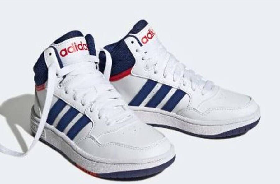 Adidas Sportswear Hoops Mid 3.0 sneakers wit blauw rood Imitatieleer 36 2 3 - Foto 11