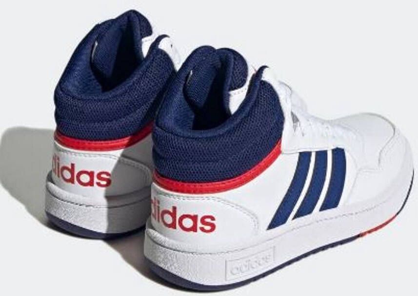 Adidas Sportswear Hoops Mid 3.0 sneakers wit blauw rood Imitatieleer 36 2 3 - Foto 12