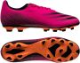 Adidas X Ghosted.4 Gras Kunstgras Voetbalschoenen (FxG) Roze Zwart Oranje - Thumbnail 6