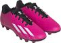 Adidas Performance X Speedportal.4 flexible ground voetbalschoenen fuchsia wit zwart - Thumbnail 10