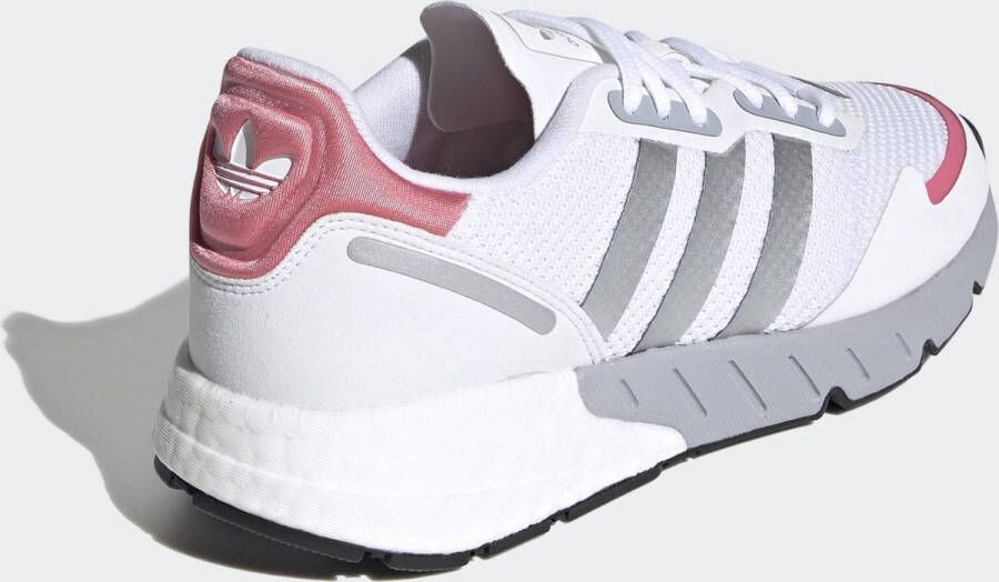 adidas ZX 1K Boost W Dames Sneakers Ftwr White Silver Met. Hazy Rose