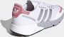 Adidas Originals ZX 1K Boost Schoenen Cloud White Silver Metallic Hazy Rose Dames - Thumbnail 8
